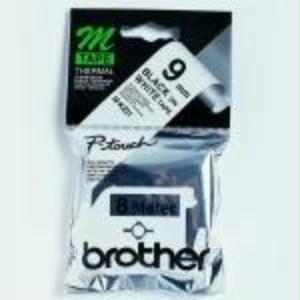 109356 Tape wit/zwart 9mm PT65