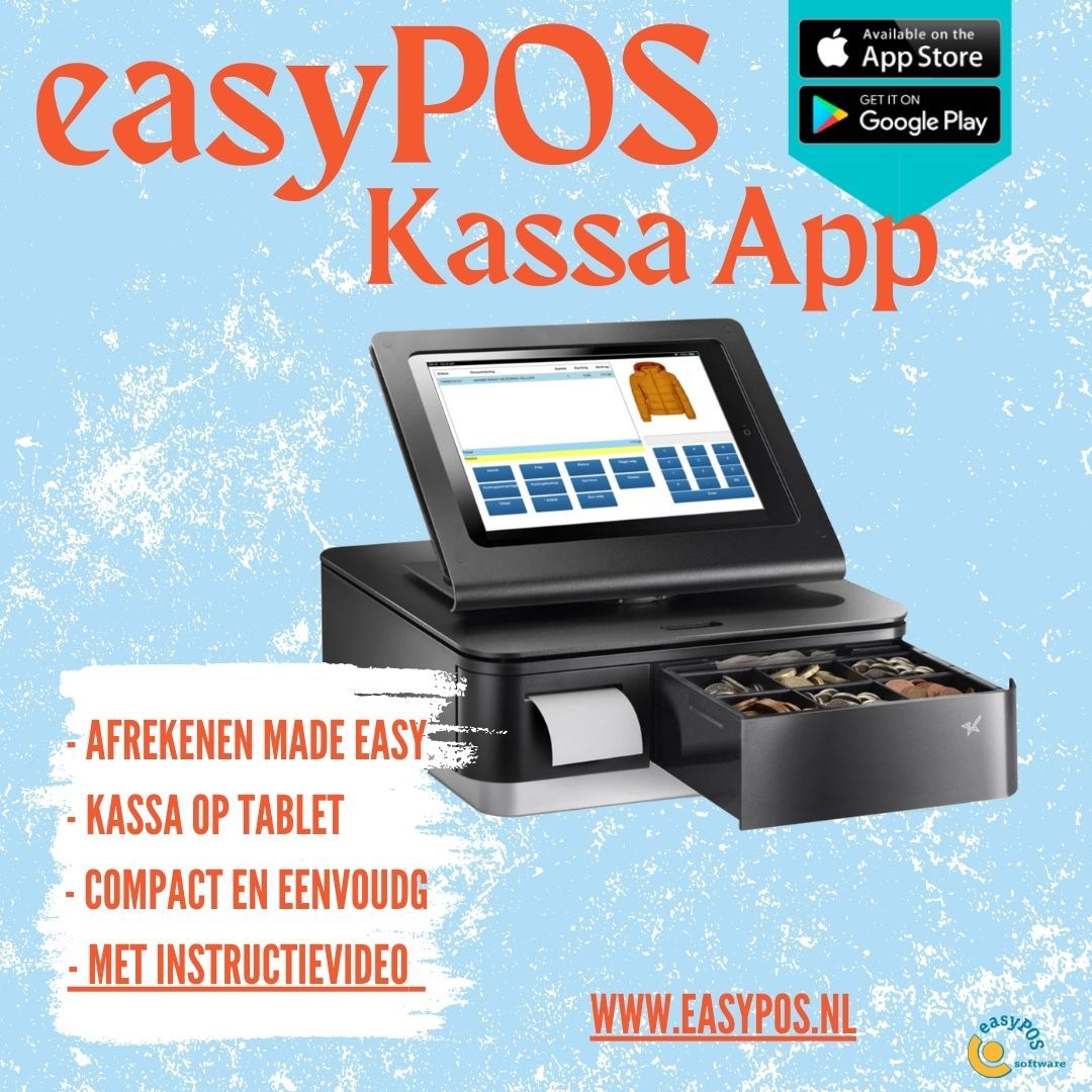 easyPOS Kassa App: de online kassa oplossing. Dit kassaprogramma op tablet is geschikt voor iOS, Android en Windows. De easyPOS Kassa App is eenvoudig in gebruik, voor de moderne toonbank. https://www.easypos.nl/news/nieuw-easypos-kassa-app/
#retailsoftware #downloadtheapp #kassa #toonbank #modern #compact #ipad #tablet #ios #android #windows #fashion #voorraad #etiketten #winkelautomatisering #downloadnow #AfrekenenMadeEasy #eenvoudig #instructievideo #instructie #SoftwareVoorWinkelsenWebshops