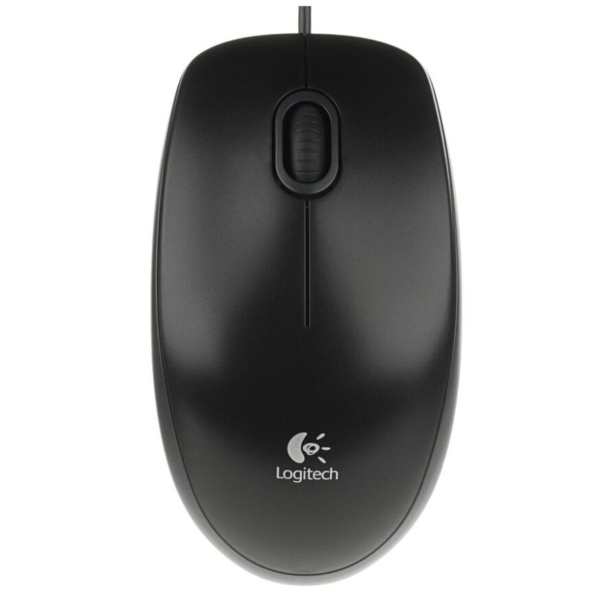 867517 B100 Mouse USB wired zwart - Afbeelding 1