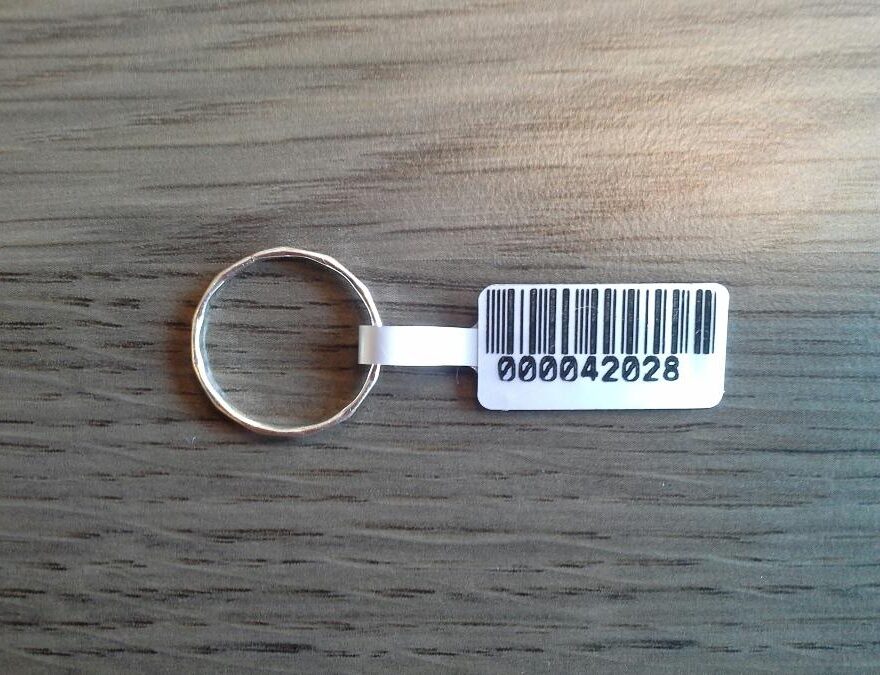 180702 Juweliersetiket 24x12mm nt zil - Afbeelding 4