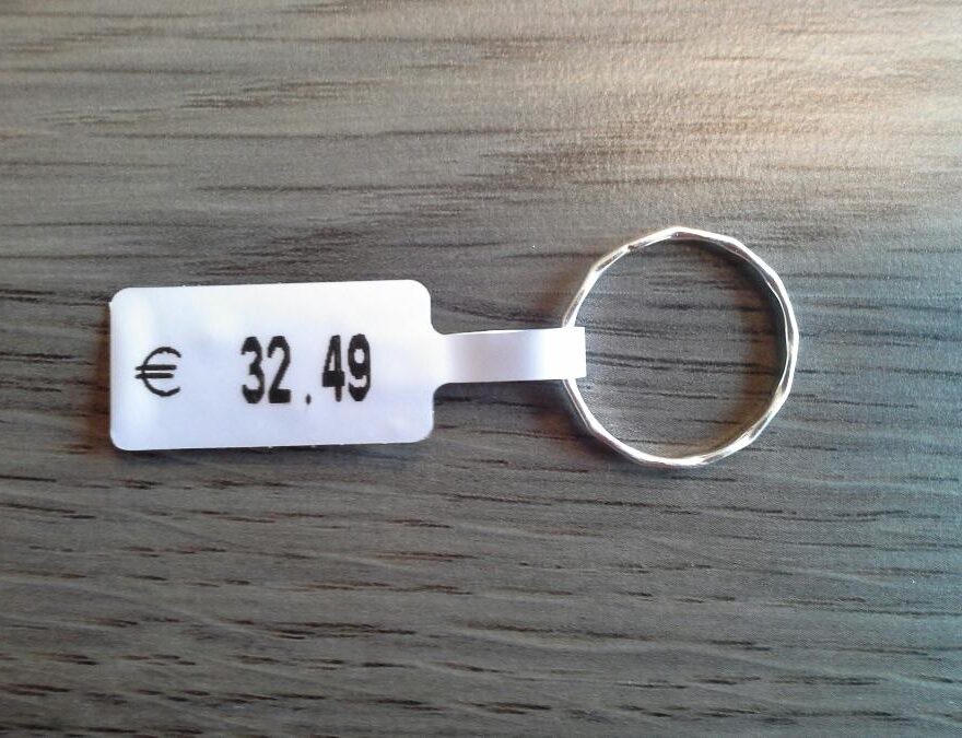 180702 Juweliersetiket 24x12mm nt zil - Afbeelding 3