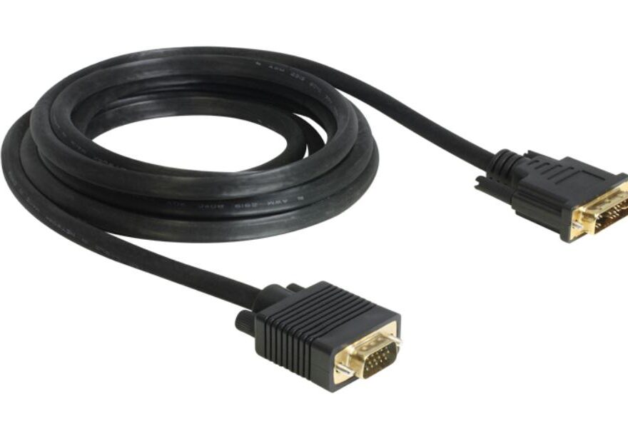 863071 Kabel VGA-m -> DVI-m zwart 2m