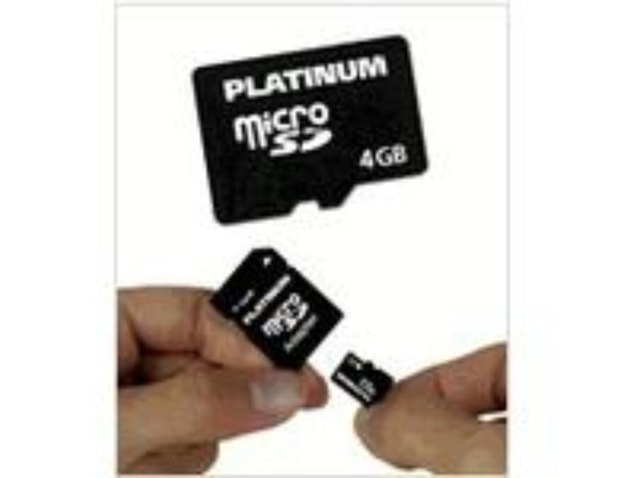 867302 MicroSD Card 4Gb Plantinum - Afbeelding 1