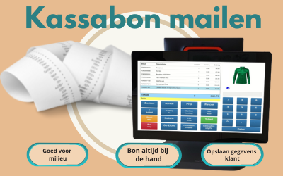 Digitaal kassabon mailen easyPOS software