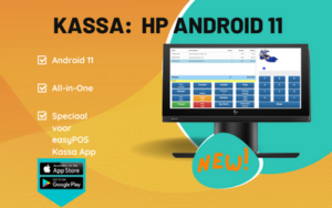 easyPOS Kassa App op HP Android kassa