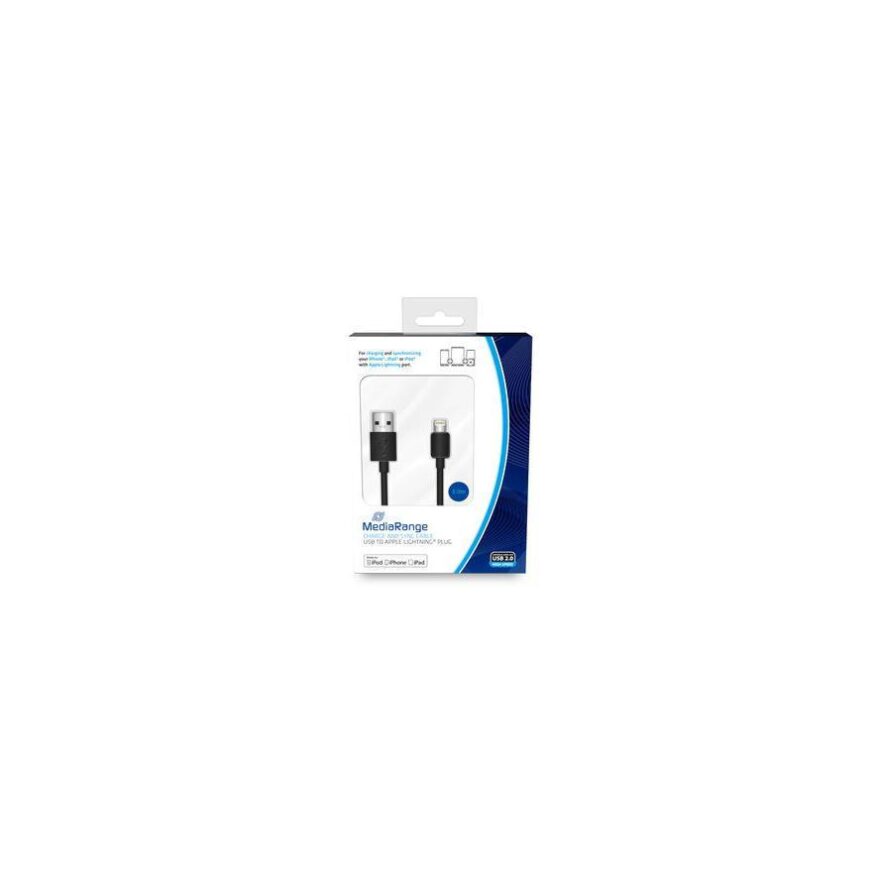 863095 Apple Lightning-USB-A zw 3m - Afbeelding 1