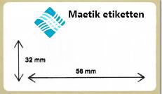 183805 RFID etiket 56x32mm TTA 1000