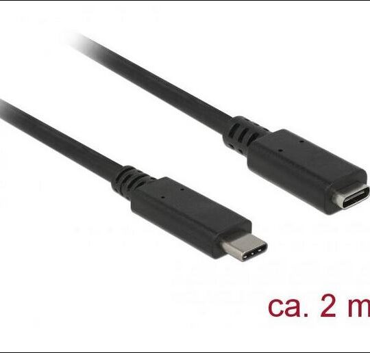 863202 Kabel USB Cm - USB-Cf 2m zwart