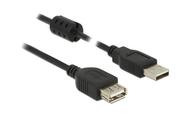 863006 USB A-male A-female 1,5m zwart